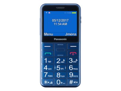 panasonic KX TU150 blue front standby screen cz